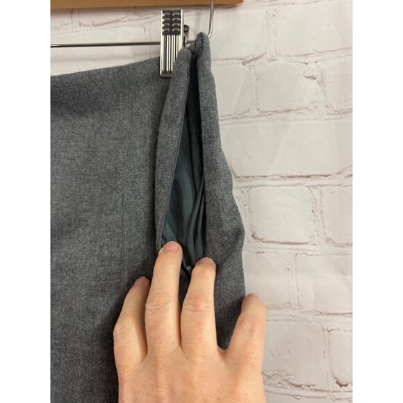 Coco Beland For Roth Le Cover Wool Skirt Womens Size 6 Gray Career Minimalist - Picture 3 of 7